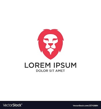 Lion icon logo vector image