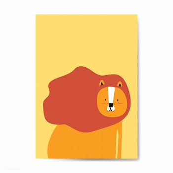Lion in a cartoon style vector | Free stock vector - 477156
