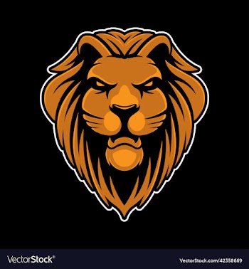 lion mascot esport logo design