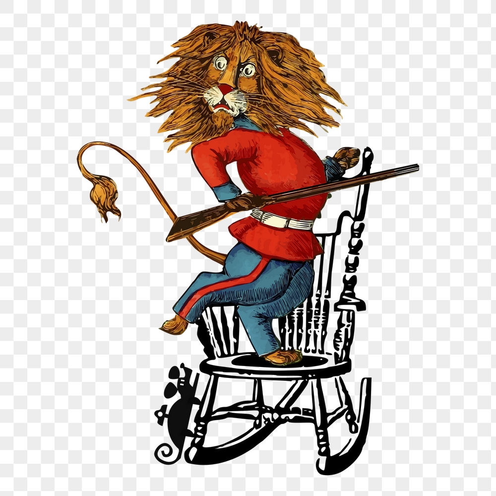 Lion png royal guard sticker, | Free PNG - rawpixel