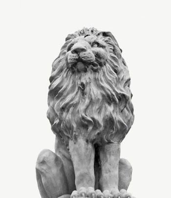 Lion sculpture collage element, isolated | Free PSD - rawpixel