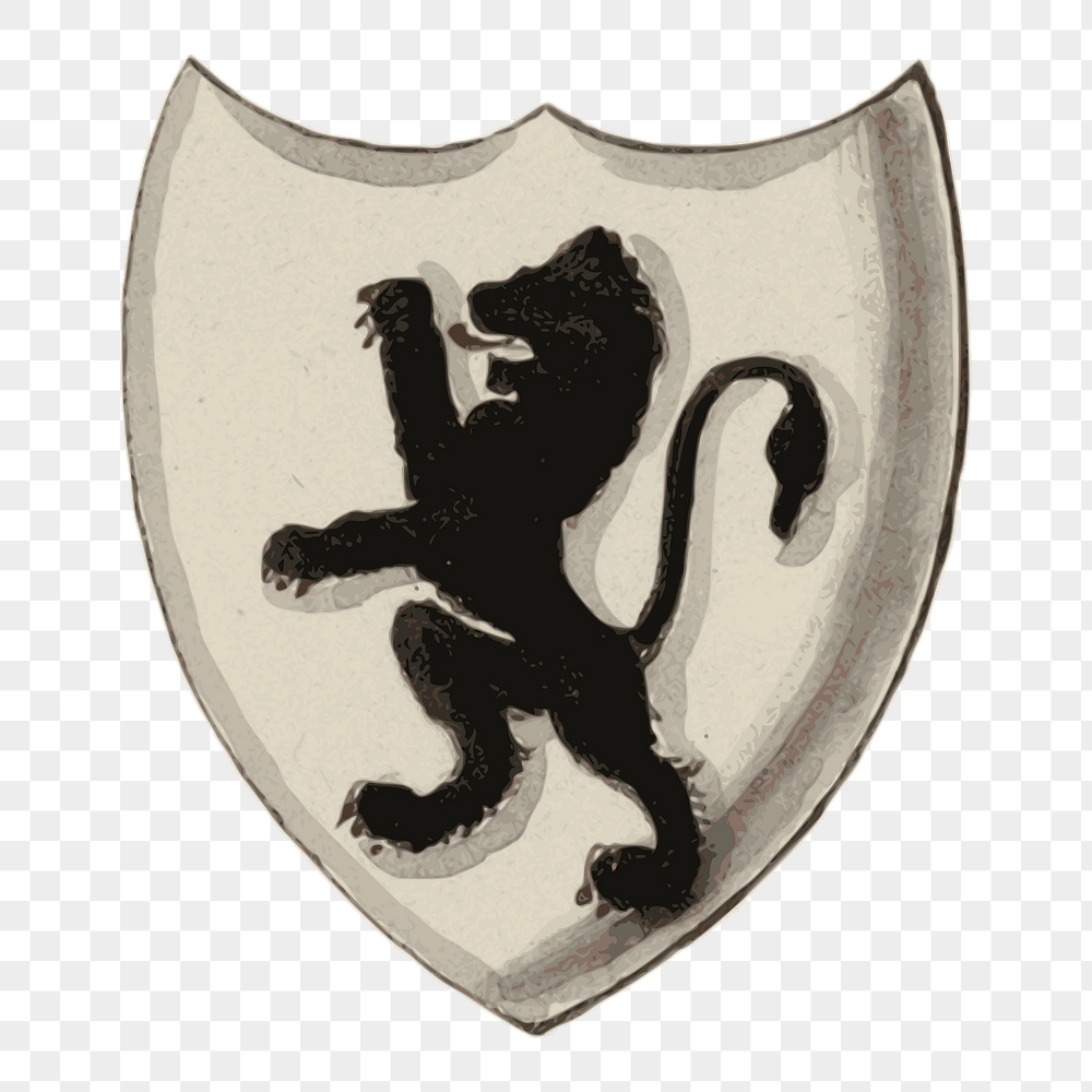 Lion shield png crest sticker, | Free PNG - rawpixel