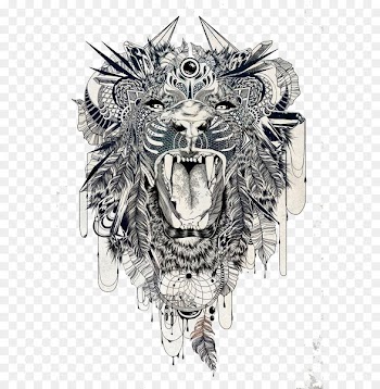 Lion Sleeve tattoo Tiger Lower-back tattoo - Tattoo - beast 