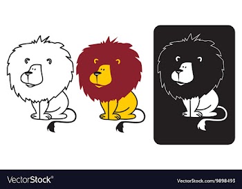 Lion vector image