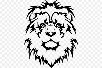 Lion Wall decal Bumper sticker - lion head 