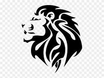 Lionhead Rabbit Tattoo Tiger Clip Art - Tribal Lion Head