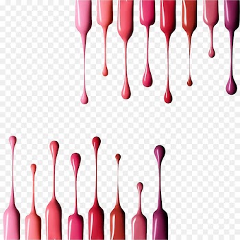 Lip balm Lipstick Cosmetics Nail polish - Lipstick liquid drip 