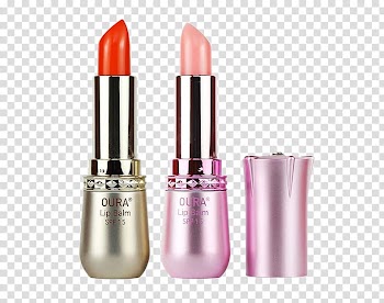 Lip balm Sunscreen Lipstick u99acu6cb9, Two color lipstick lipstick imports transparent background PNG clipart