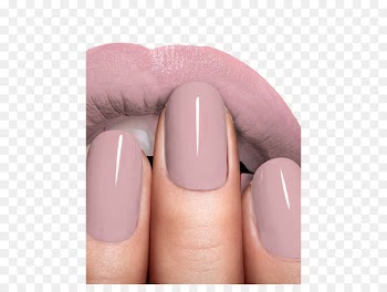 Lip Nail art Mauve Manicure - Pink nail polish Matte Lip Color Display Temptation 