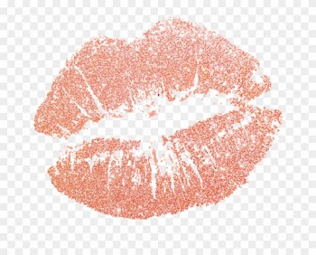Lip Rose Kiss Clip Art - Rose Gold Glitter Lips