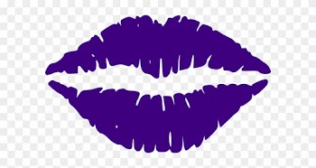 Lips Purple Wedding Clip Art - Lips Clip Art