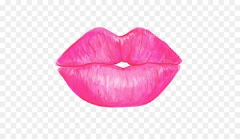 Lipstick Drawing Make-up artist - Pink lipstick 