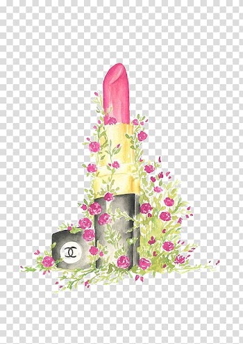 Lipstick illustration, Chanel No. 5 Fashion illustration Drawing Illustration, Lipstick transparent background PNG clipart
