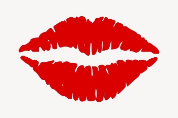 Lipstick stain clipart, illustration vector. | Free Vector - rawpixel