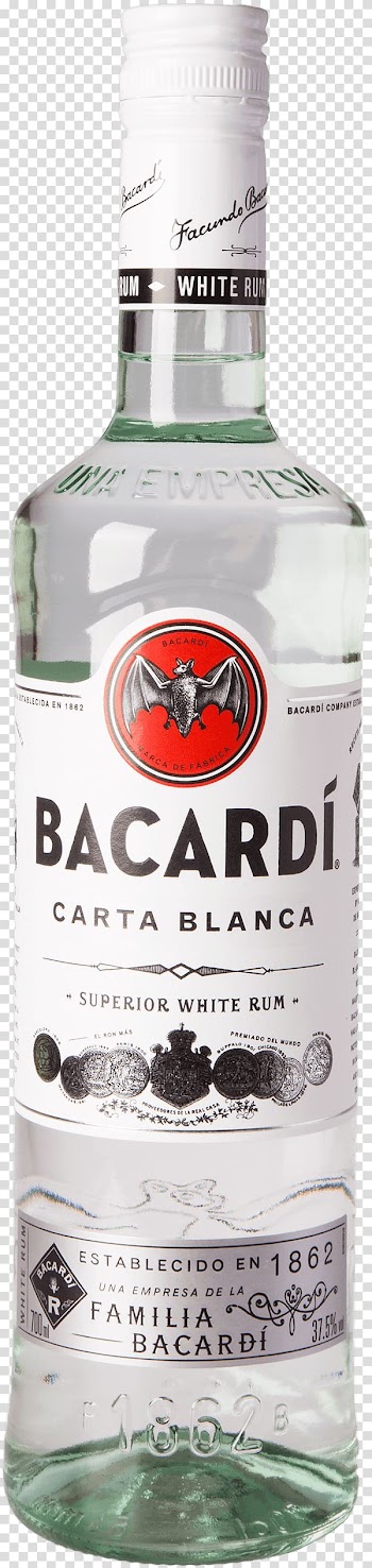 Liqueur Bacardi Superior Light rum, bacardi transparent background PNG clipart