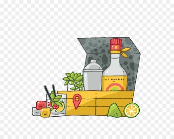 Liqueur Glass bottle Fruit Product - julien illustration 