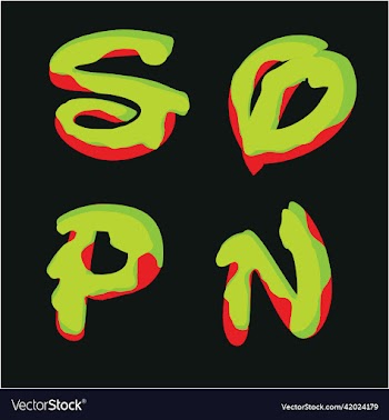 liquid dripping font typing initials alphabet