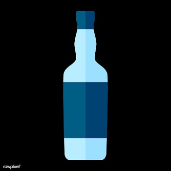 Liquor bottle vector | Free stock vector - 250364