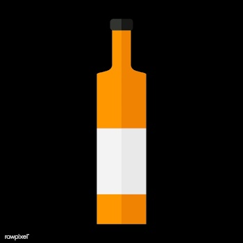 Liquor bottle vector | Free stock vector - 250435