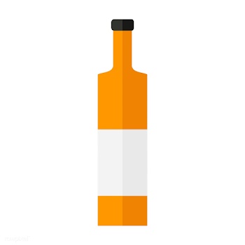 Liquor bottle vector | Free stock vector - 250488