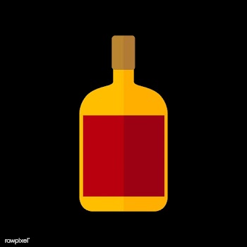Liquor bottle vector | Free stock vector - 250541
