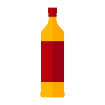Liquor bottle vector | Free stock vector - 250602