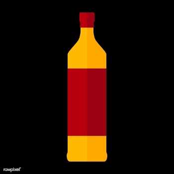 Liquor bottle vector | Free stock vector - 250632