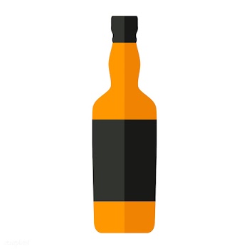 Liquor bottle vector | Free stock vector - 250817