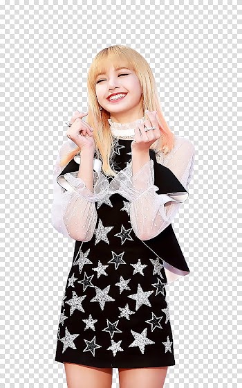 LISA BLACKPINK, Lisa Manoban smiling while doing finger heart transparent background PNG clipart