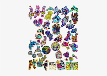 Lisa Frank Stickers Transparent PNG - 396x500 - Free Download on ...