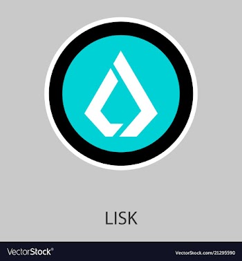 Lisk lsk digital cryptocurrency logo lisk lsk vector image