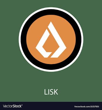 Lisk lsk digital cryptocurrency logo lisk lsk vector image