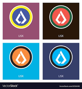 Lisk lsk digital cryptocurrency logo lisk lsk vector image