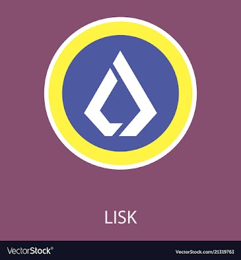 Lisk lsk digital cryptocurrency logo lisk lsk vector image