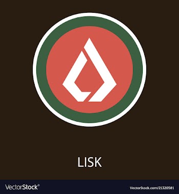 Lisk lsk digital cryptocurrency logo lisk lsk vector image