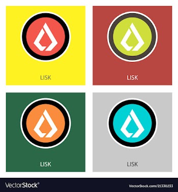 Lisk lsk digital cryptocurrency logo lisk lsk vector image