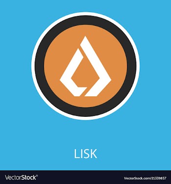 Lisk lsk digital cryptocurrency logo lisk lsk vector image
