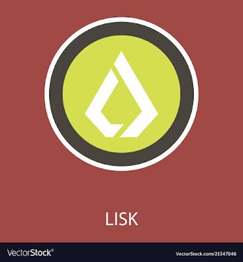 Lisk lsk digital cryptocurrency logo lisk lsk vector image
