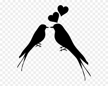 List Of Synonyms And Antonyms Of The Word Love Birds - Love Birds Silhouette Png
