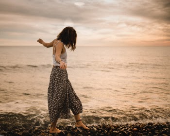 listen to the waves crashing on the shore and the birds dancing above you… be.