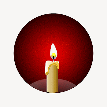 Lit candle  collage element | Free Vector - rawpixel