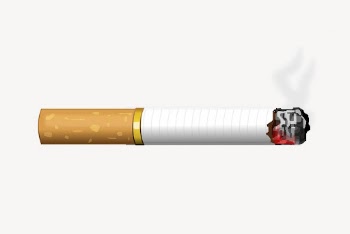 Lit cigarette clipart, illustration vector. | Free Vector - rawpixel