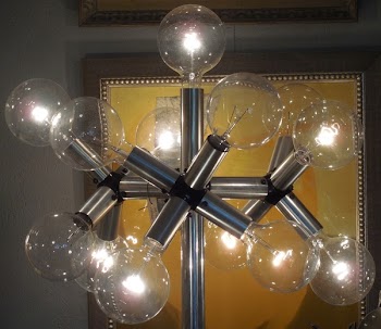 Lit Light Bulbs