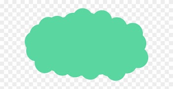 Lite Green Cluod Clip Art At Clker - Dark Cloud Clip Art