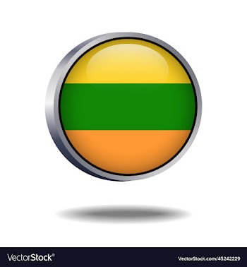 lithuanian flag button