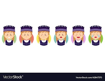 lithuanians avatar with various expression