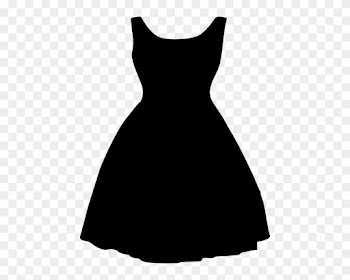 Little Black Dress Wedding Dress Clip Art - Black Dress Png