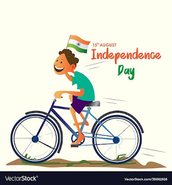 little boy celebrates independence day india