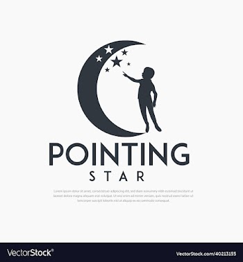 little boy pointing star logo