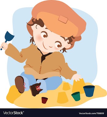 Little boy vector image